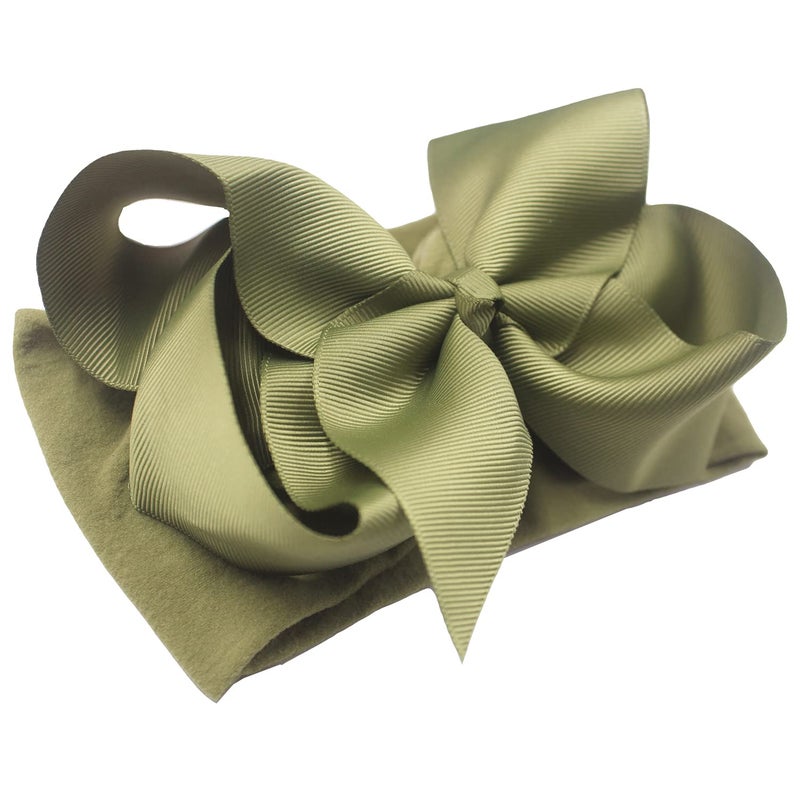 CellElection 20PCS Baby Girls Soft Nylon Headbands 6Inch Big Bows Elastic Nylon Hairbands Hair Accessories for Newborns Infants Toddlers Kids… - Image 4